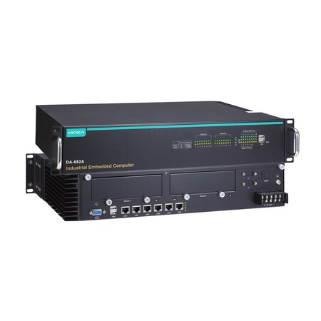 Moxa Iec 61850-3 Computer, Celeron, 1047Ue, 1.4 Ghz, Dual Core Cpu DA-682A-C1-DPP